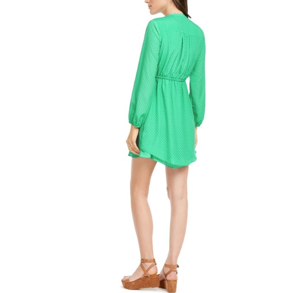 Maison Jules Green Shadow Dot Dress - Picture 2 of 3